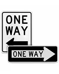 One way Signs