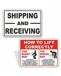 warehouse safety signs